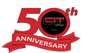 50th anniversary ribbon logo
