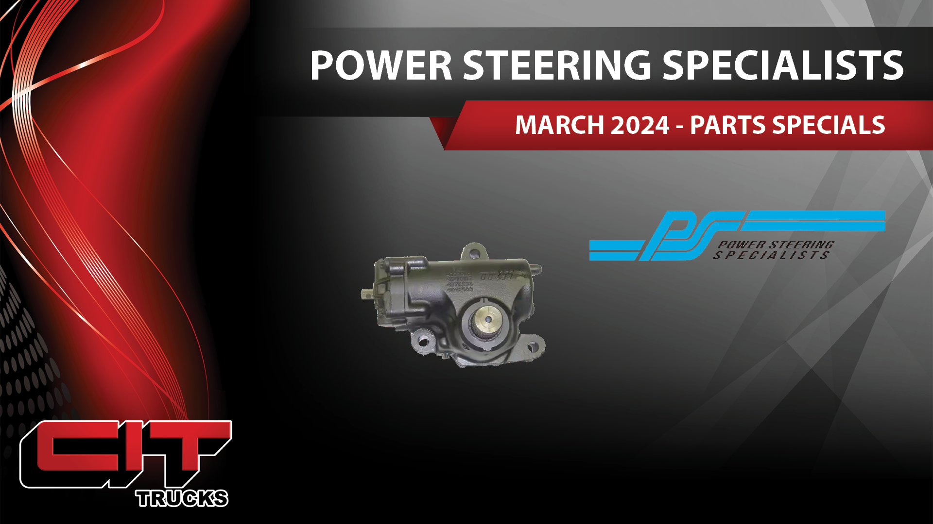 March 2024 Parts Specials Power Steering Gear