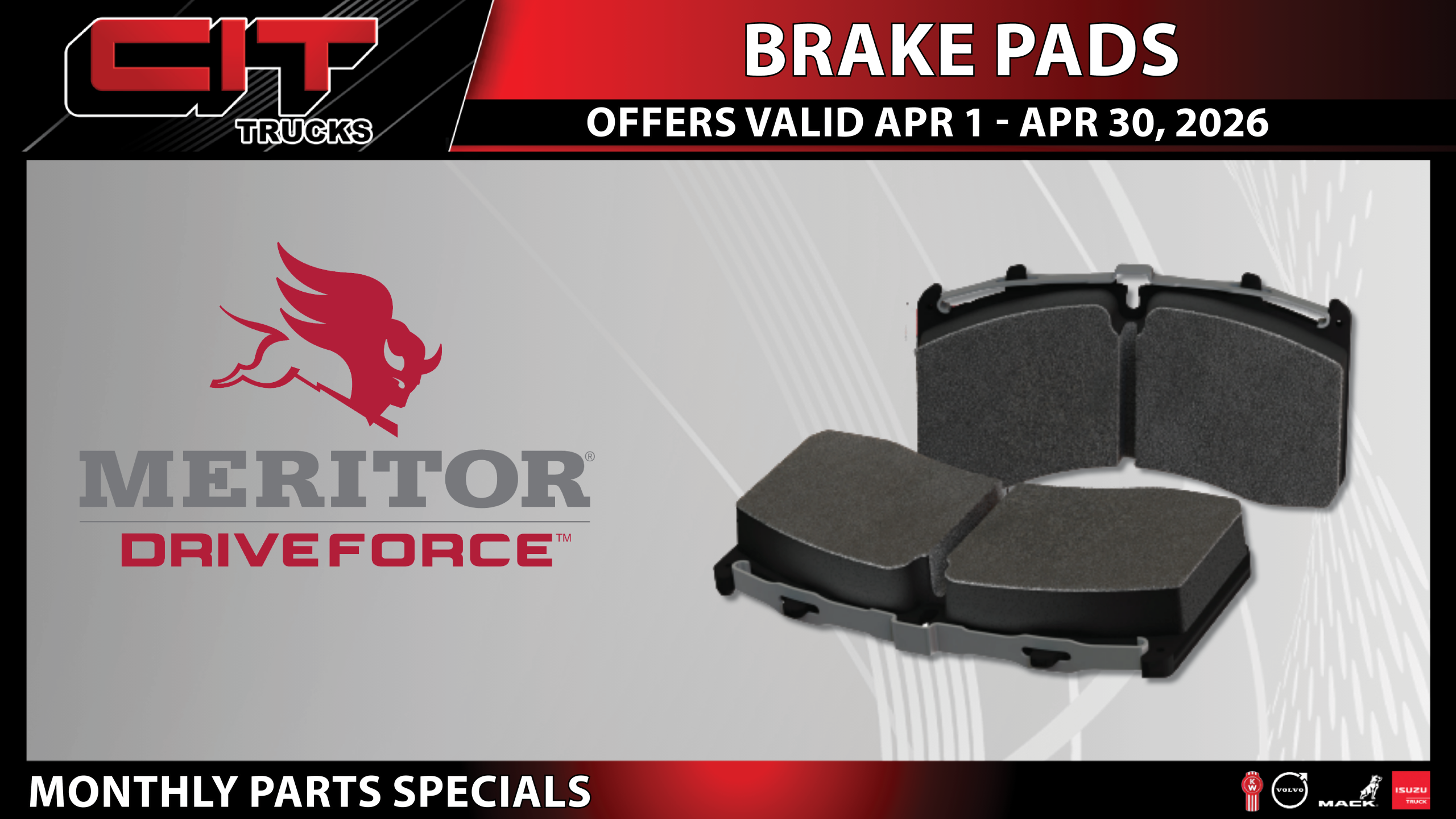 Brake Pads- CIT TRUCKS