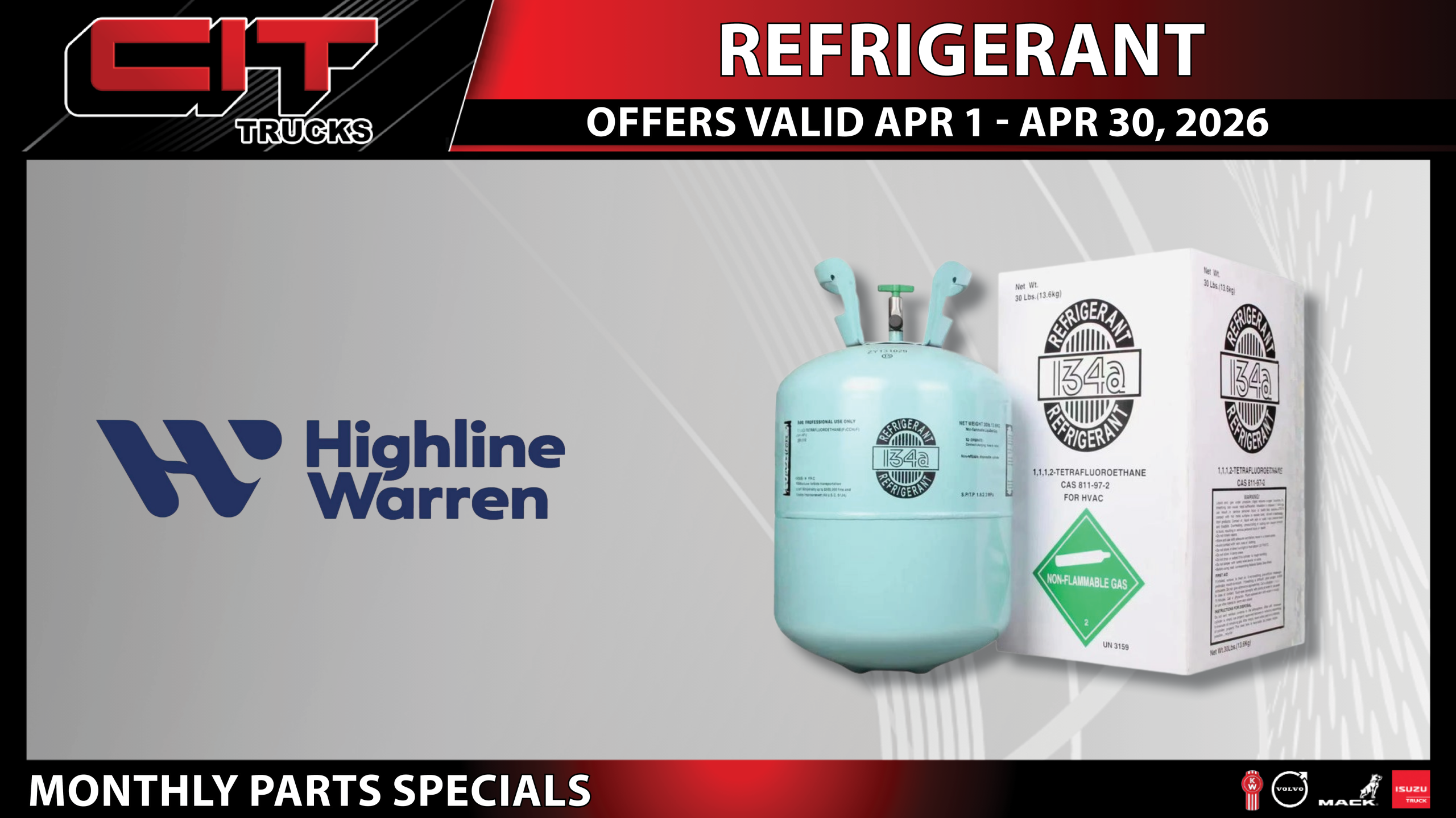 Refrigerant - CIT Trucks