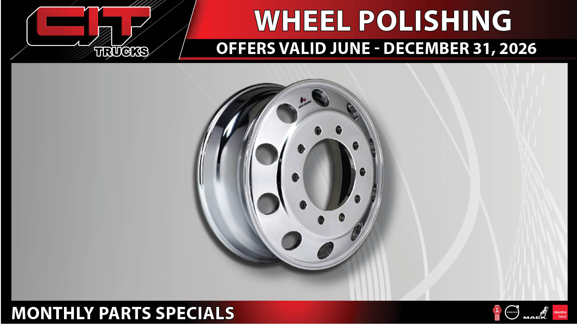 Wood Dale, IL 3 Wheel Polishing Special - CIT Trucks