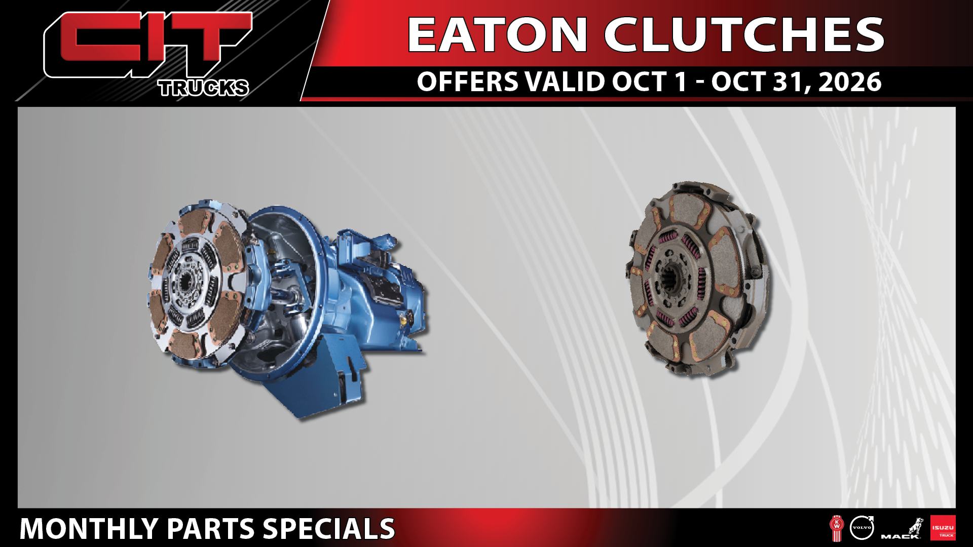 Springfield, IL 15 Eaton Clutches - CIT Trucks